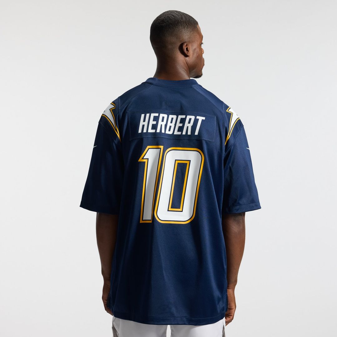 Los Angeles Chargers Justin Herbert Powder Blue Player Game Jersey product image 29, provided for visual reference and
