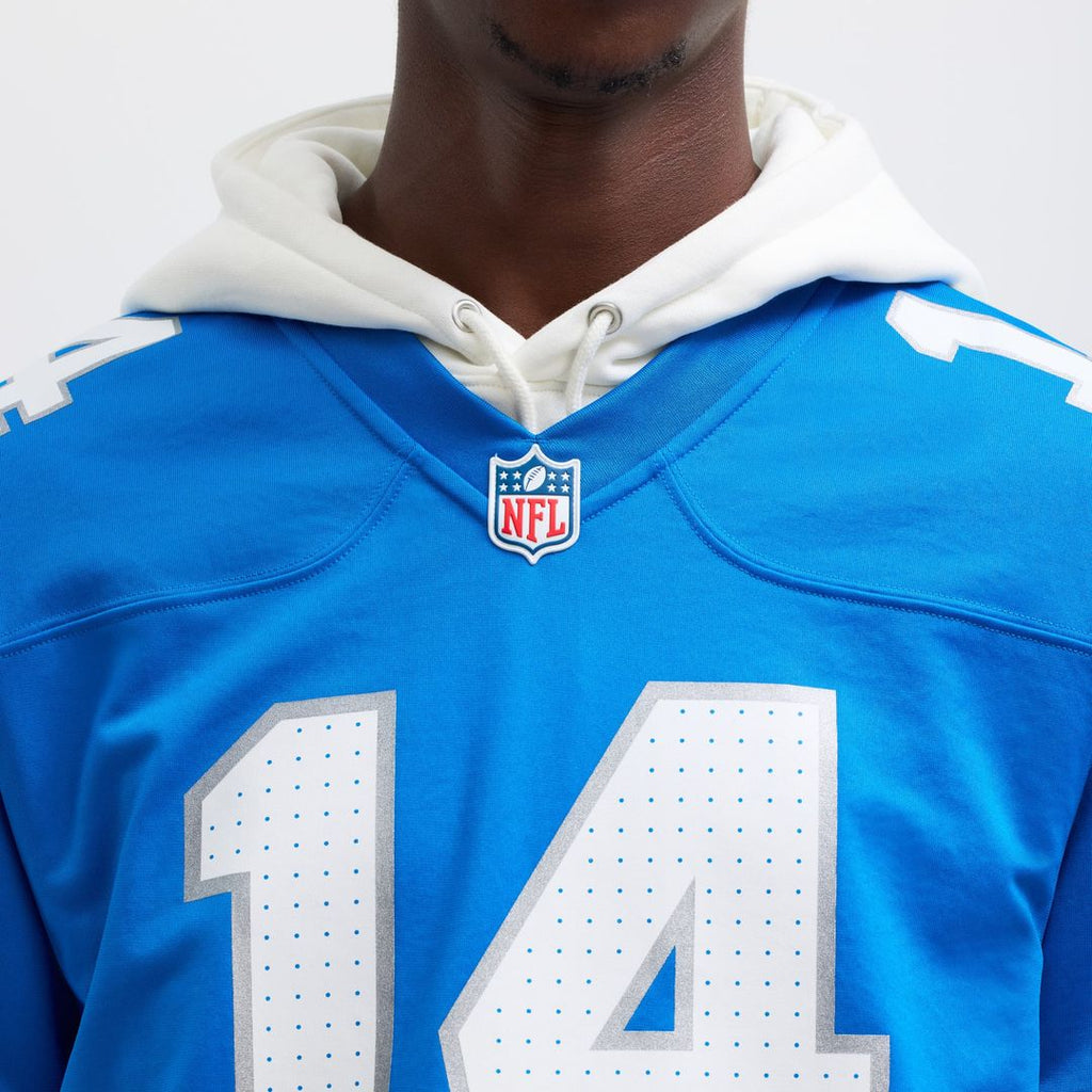 Detroit Lions Amon-Ra St. Brown Blue Game Jersey product image 7, provided for visual reference and product detail review