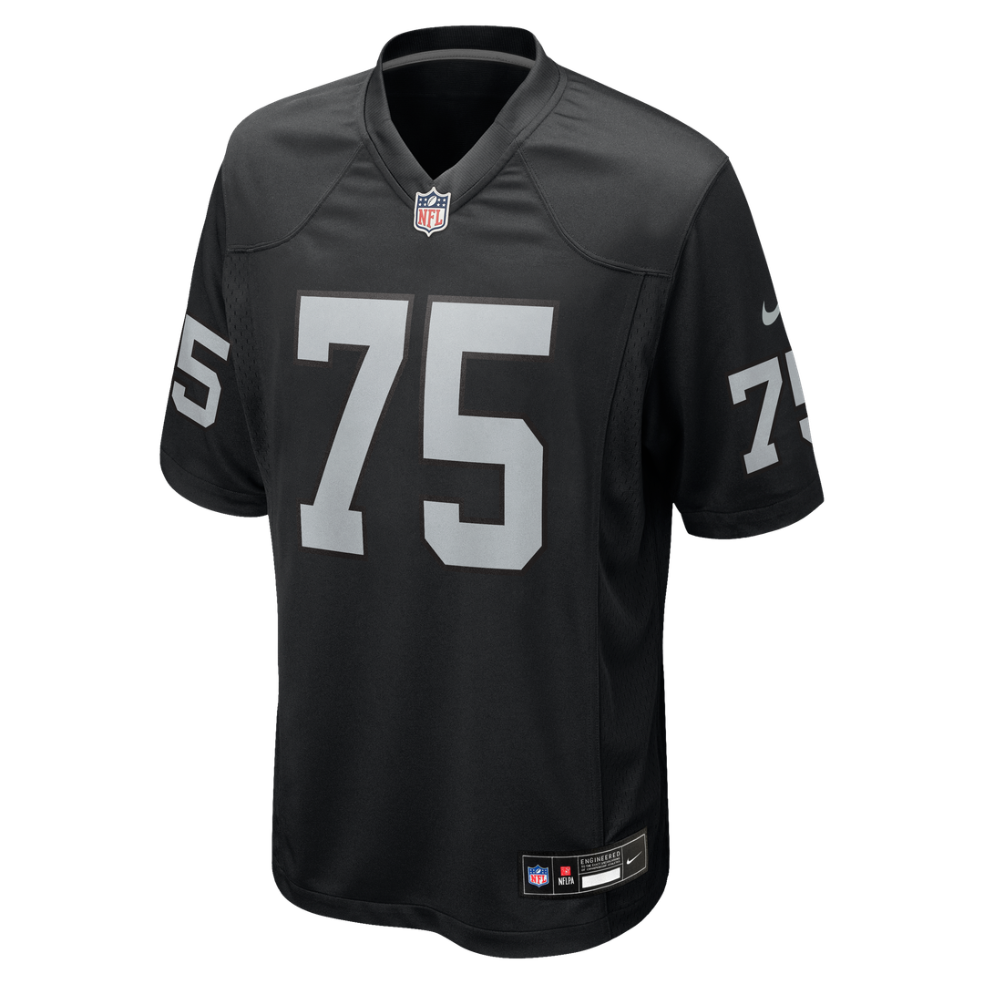 Las Vegas Raiders Howie Long Black Game Retired Player Jersey product image 2, provided for visual reference and product