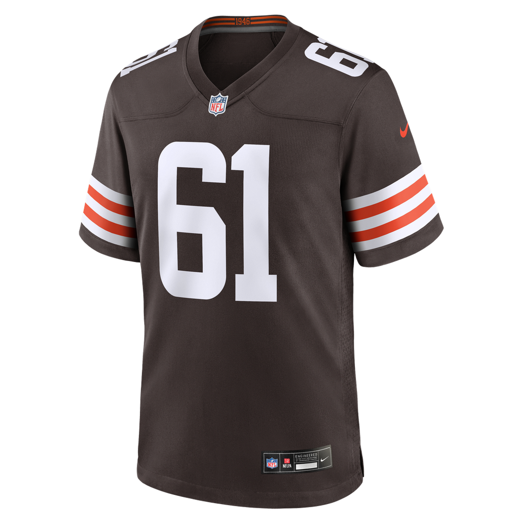 Cleveland Browns Chris Williams Brown Team Game Jersey product image 4, provided for visual reference and product detail