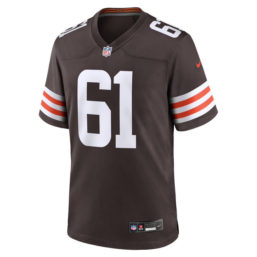 Cleveland Browns Chris Williams Brown Team Game Jersey product image 4, provided for visual reference and product detail