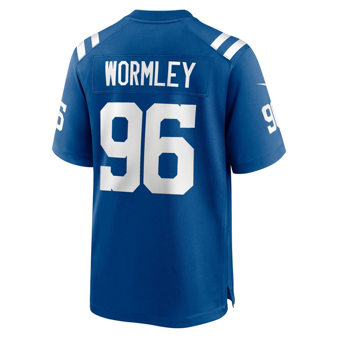 Indianapolis Colts Chris Wormley Royal Team Game Jersey product image 3, provided for visual reference and product detail