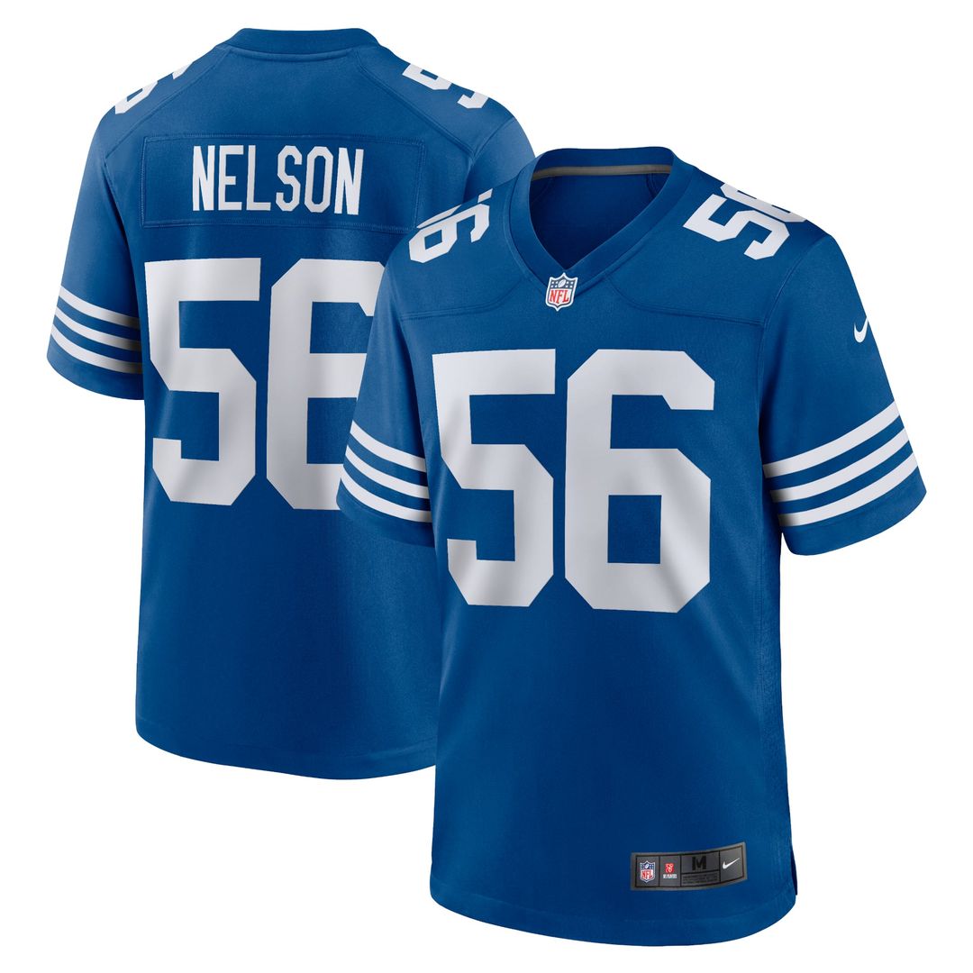 Indianapolis Colts Quenton Nelson Royal Alternate Game Jersey product image 7, provided for visual reference and product