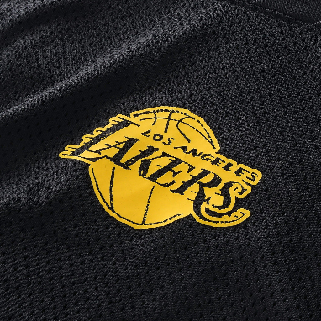 Los Angeles Lakers Courtside Football Jersey - Black - Mens product image 6, provided for visual reference and product