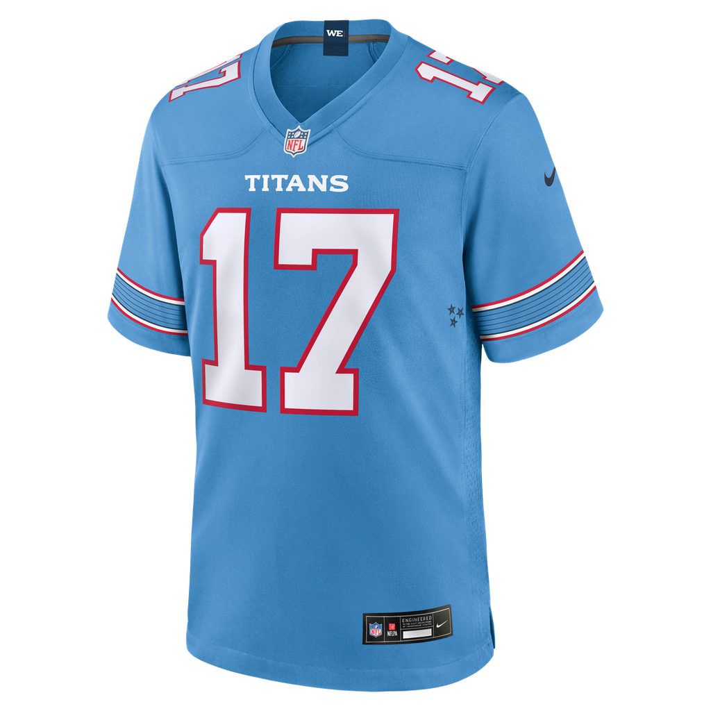 Tennessee Titans Chimere Dike Light Blue Team Game Jersey product image 8, provided for visual reference and product detail