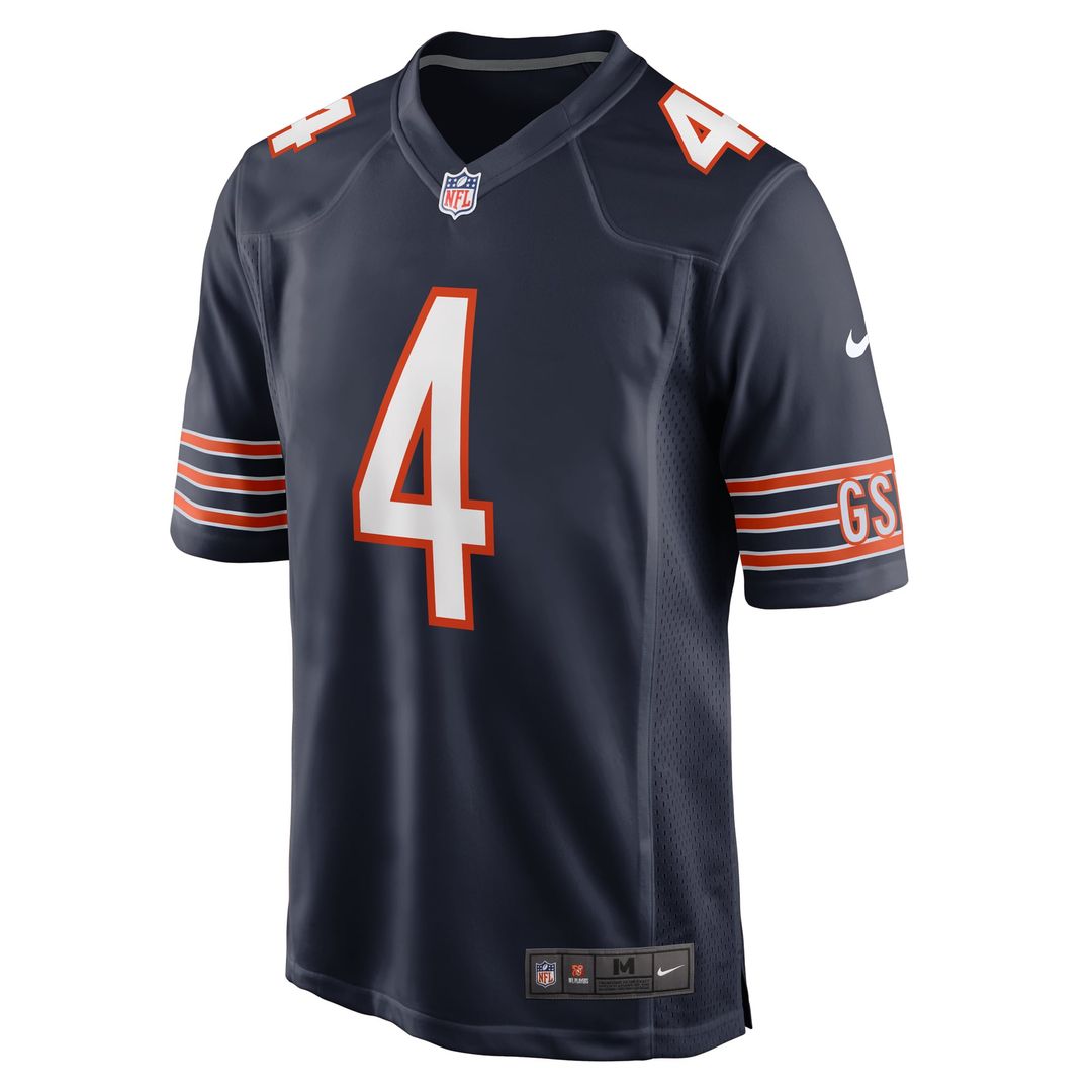 Chicago Bears D'Andre Swift Navy Game Jersey product image 2, provided for visual reference and product detail review