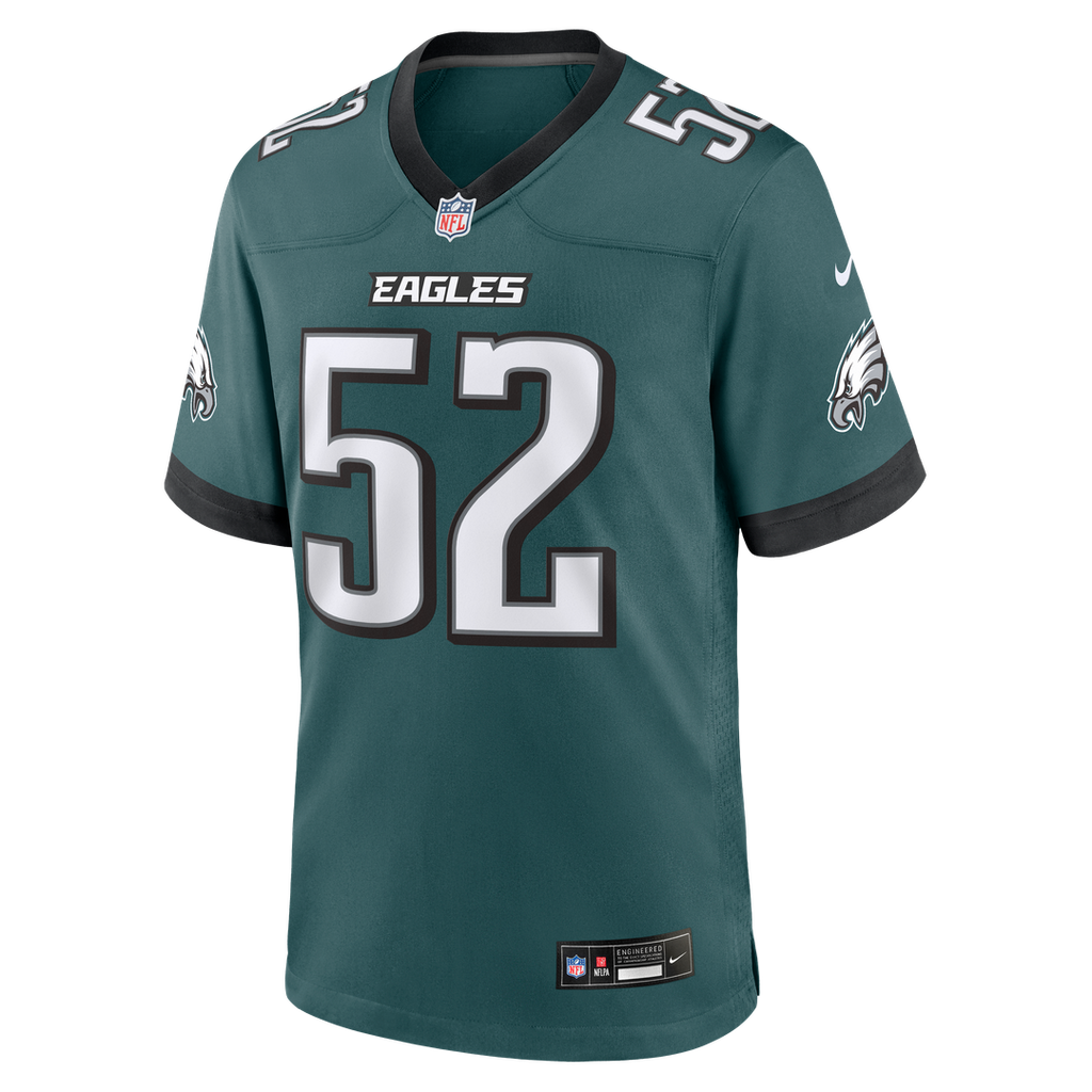 Philadelphia Eagles Jonathan Greenard Midnight Green Team Game Jersey product image 2, provided for visual reference and