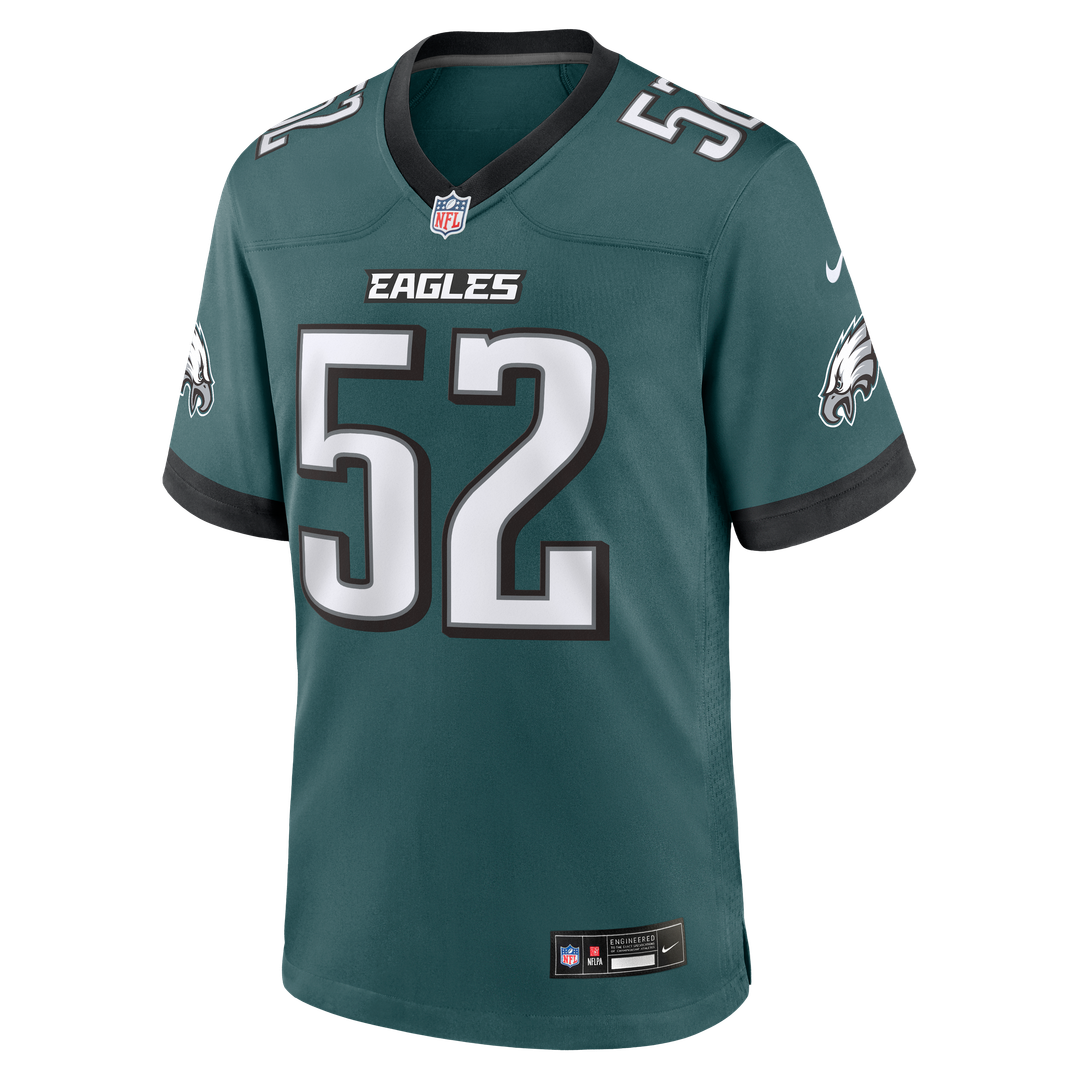 Philadelphia Eagles Jonathan Greenard Midnight Green Team Game Jersey product image 2, provided for visual reference and