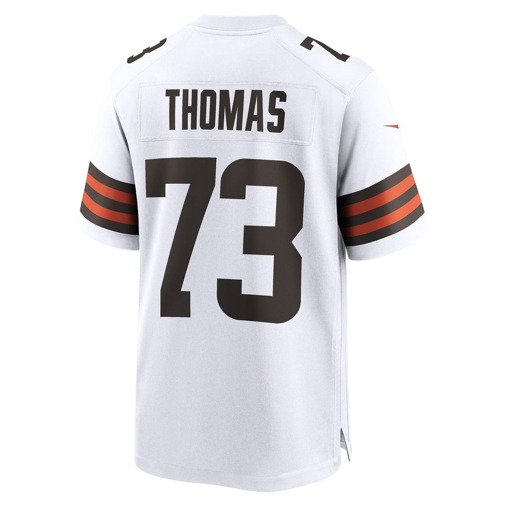 Cleveland Browns Joe Thomas White Retired Game Player Jersey product image 6, provided for visual reference and product