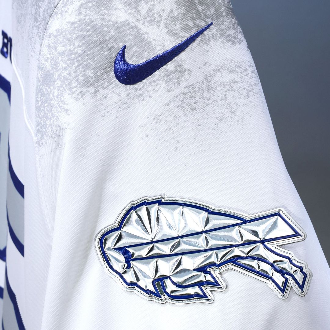 Buffalo Bills James Cook III White Rivalries Collection Stitched Limited Jersey product image 6, provided for visual