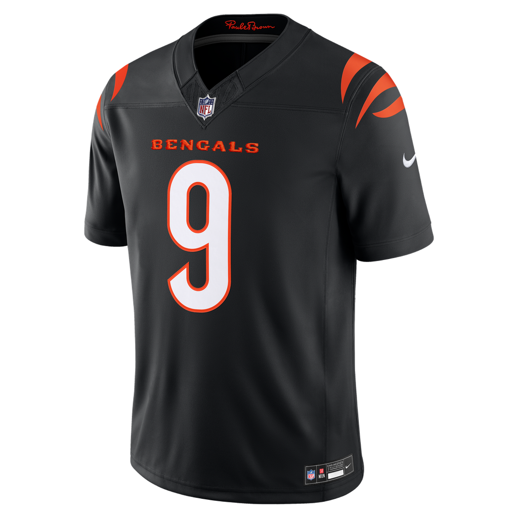 Cincinnati Bengals Joe Burrow White Vapor F.U.S.E. Stitched Limited Jersey product image 12, provided for visual reference