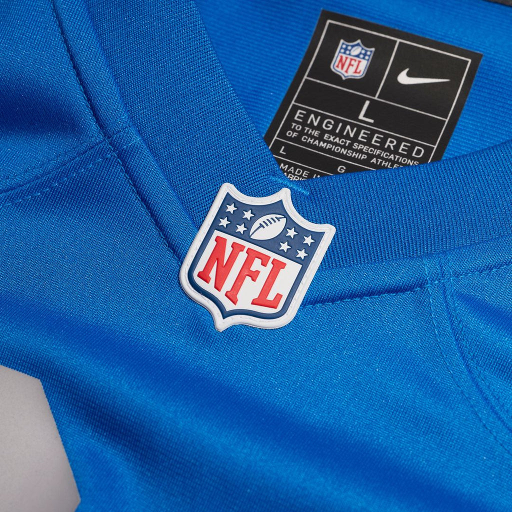 Detroit Lions Sam LaPorta Blue Alternate Game Jersey product image 4, provided for visual reference and product detail review