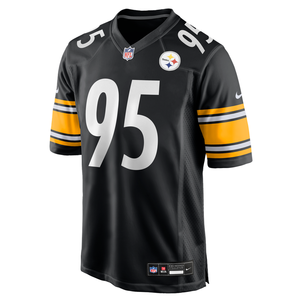 Pittsburgh Steelers Keeanu Benton Black Team Game Jersey product image 2, provided for visual reference and product detail
