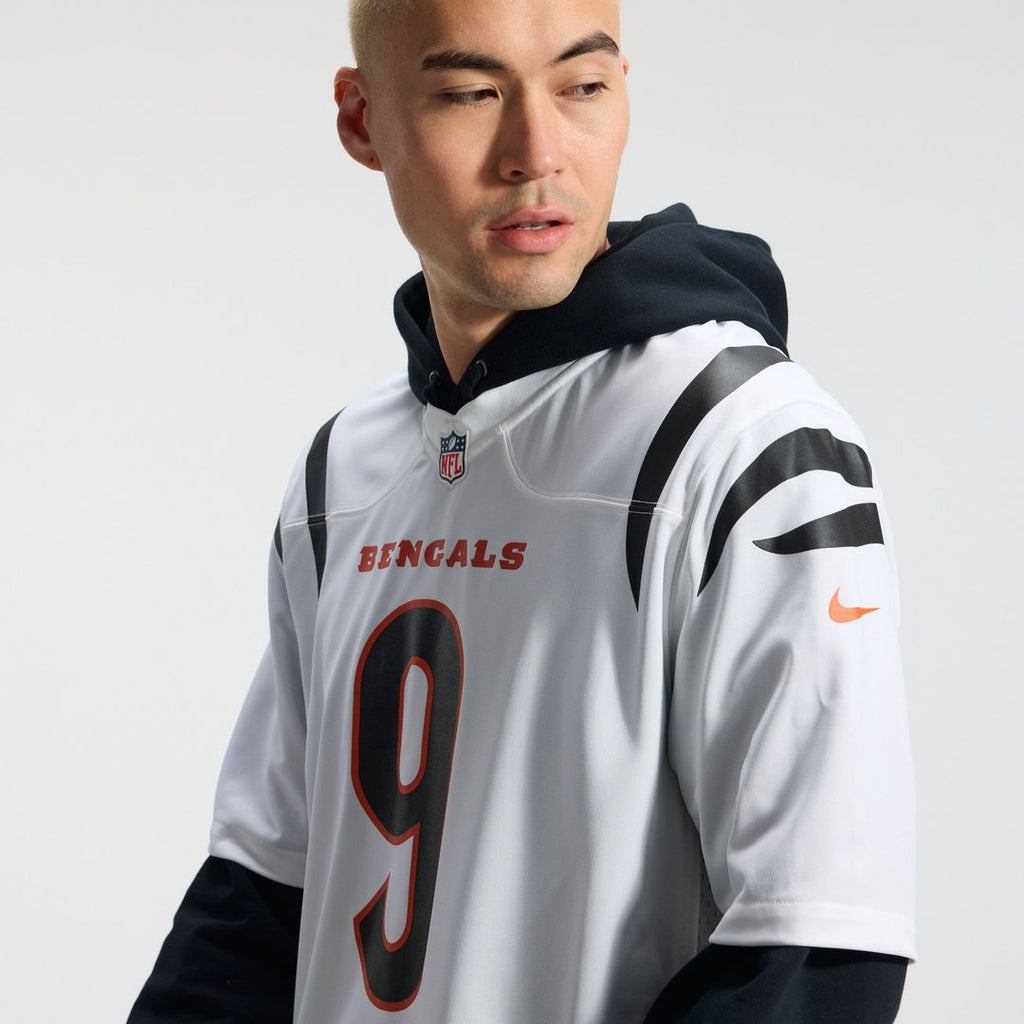 Cincinnati Bengals Joe Burrow Orange Alternate Game Jersey product image 36, provided for visual reference and product