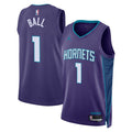 Charlotte Hornets Brand Statement Edition Swingman Basketball Jersey - Purple - LaMelo Ball - Unisex product image 1,