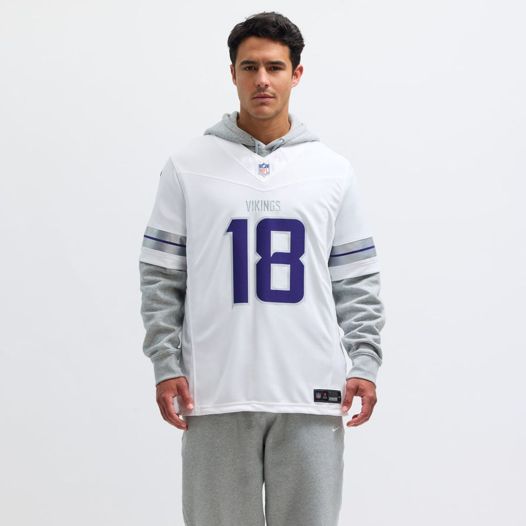 Minnesota Vikings Justin Jefferson White Alternate Vapor F.U.S.E. Limited Jersey product image 4, provided for visual