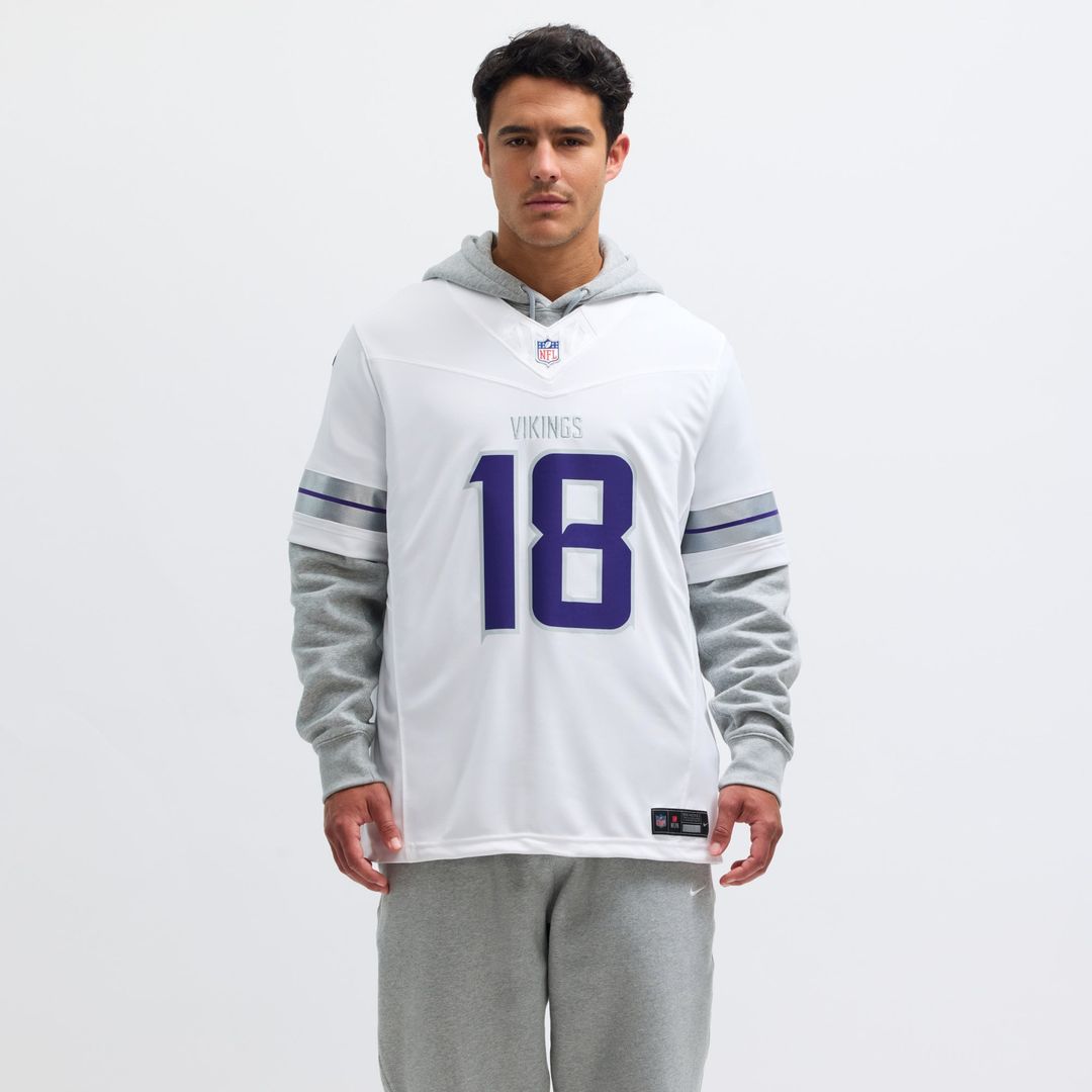 Minnesota Vikings Justin Jefferson White Alternate Vapor F.U.S.E. Limited Jersey product image 4, provided for visual