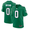 Philadelphia Eagles Marquise Brown Kelly Green Alternate 2 Game Jersey product image 1, provided for visual reference and