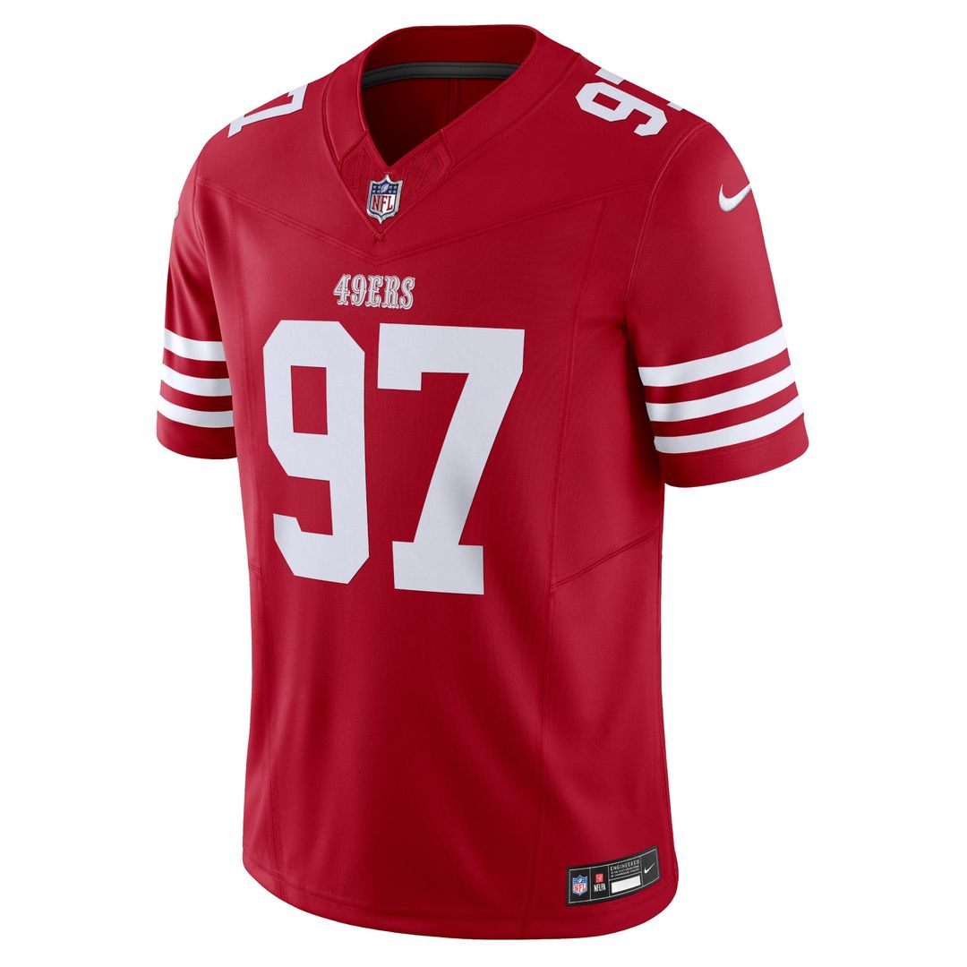 San Francisco 49ers Nick Bosa Scarlet Vapor F.U.S.E. Limited Jersey product image 2, provided for visual reference and