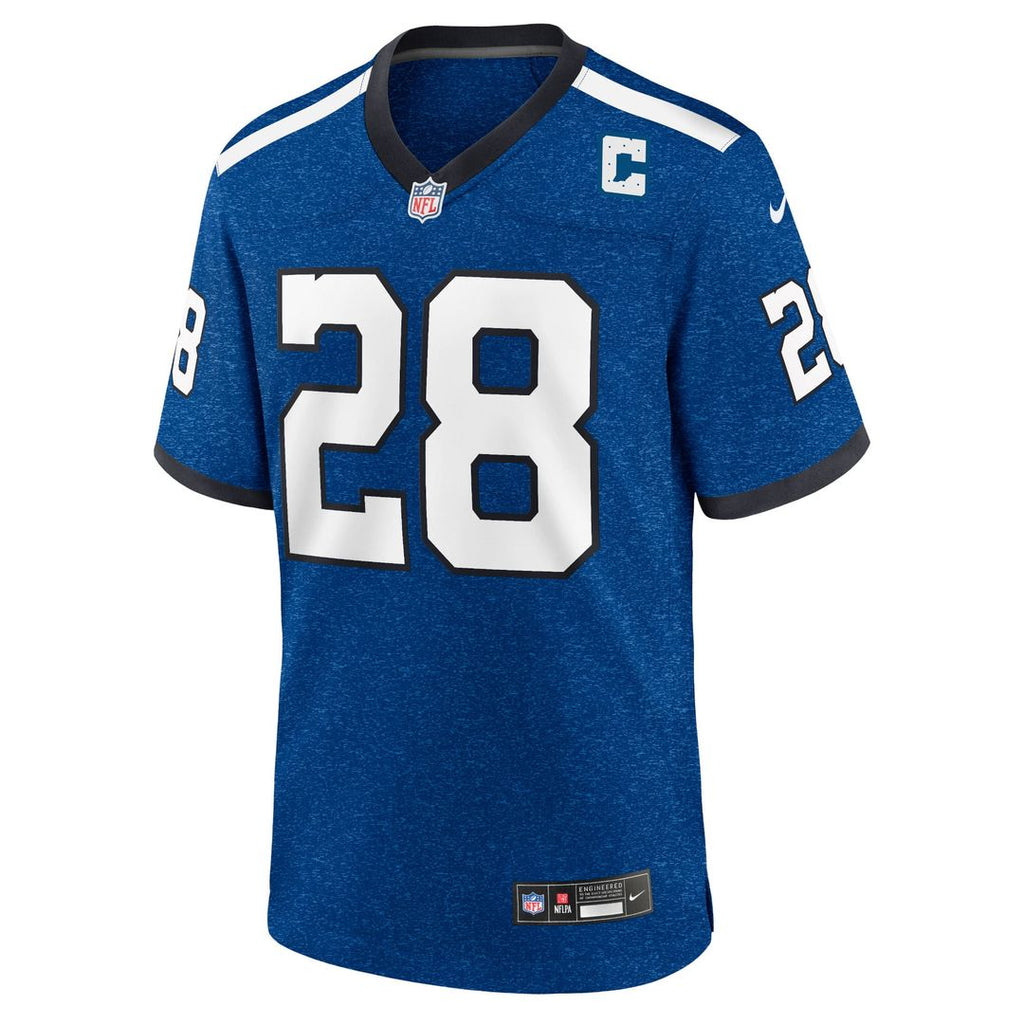 Indianapolis Colts Jonathan Taylor Royal Indiana Nights Alternate Game Jersey product image 2, provided for visual reference