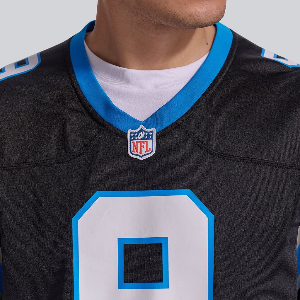 Carolina Panthers Bryce Young Black Team Game Jersey product image 8, provided for visual reference and product detail review