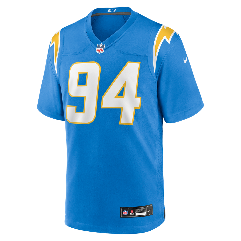 Los Angeles Chargers Dalvin Tomlinson Powder Blue Team Game Jersey product image 2, provided for visual reference and
