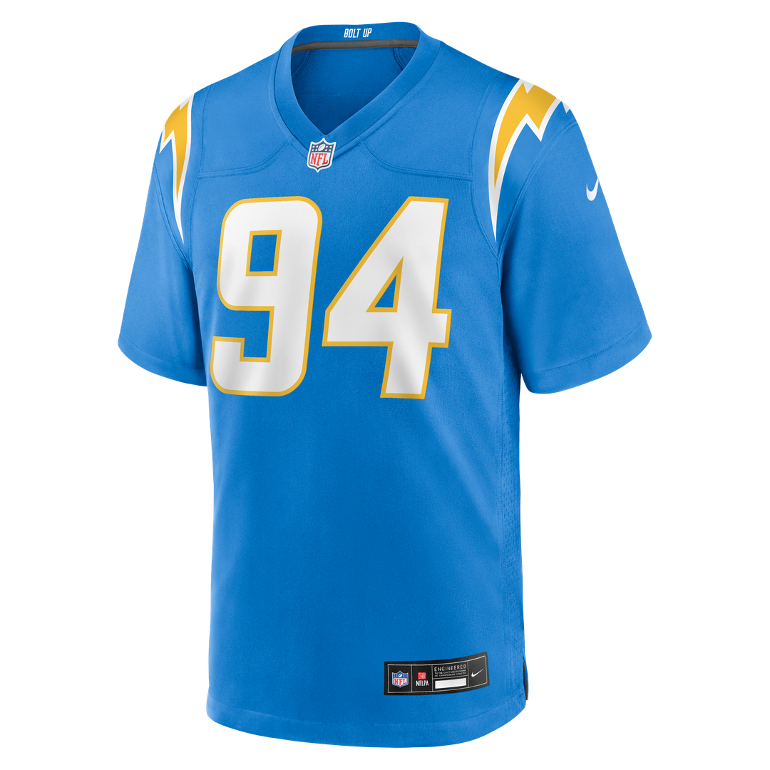 Los Angeles Chargers Dalvin Tomlinson Powder Blue Team Game Jersey product image 2, provided for visual reference and