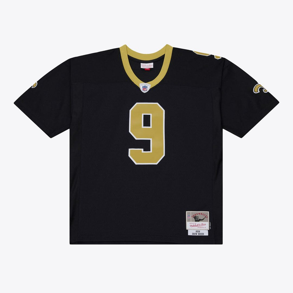New Orleans Saints Drew Brees Black 2009 Legacy Jersey product image 2, provided for visual reference and product detail