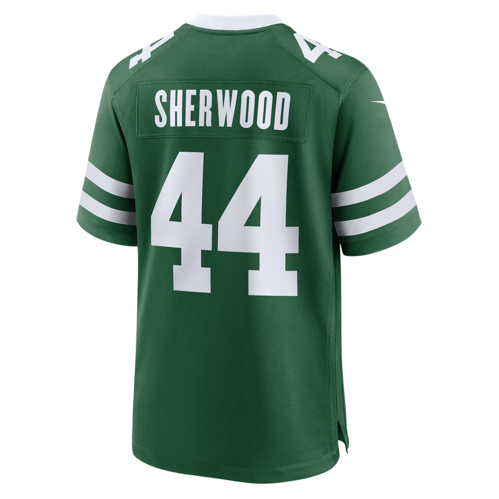 New York Jets Jamien Sherwood Legacy Green Team Game Jersey product image 3, provided for visual reference and product