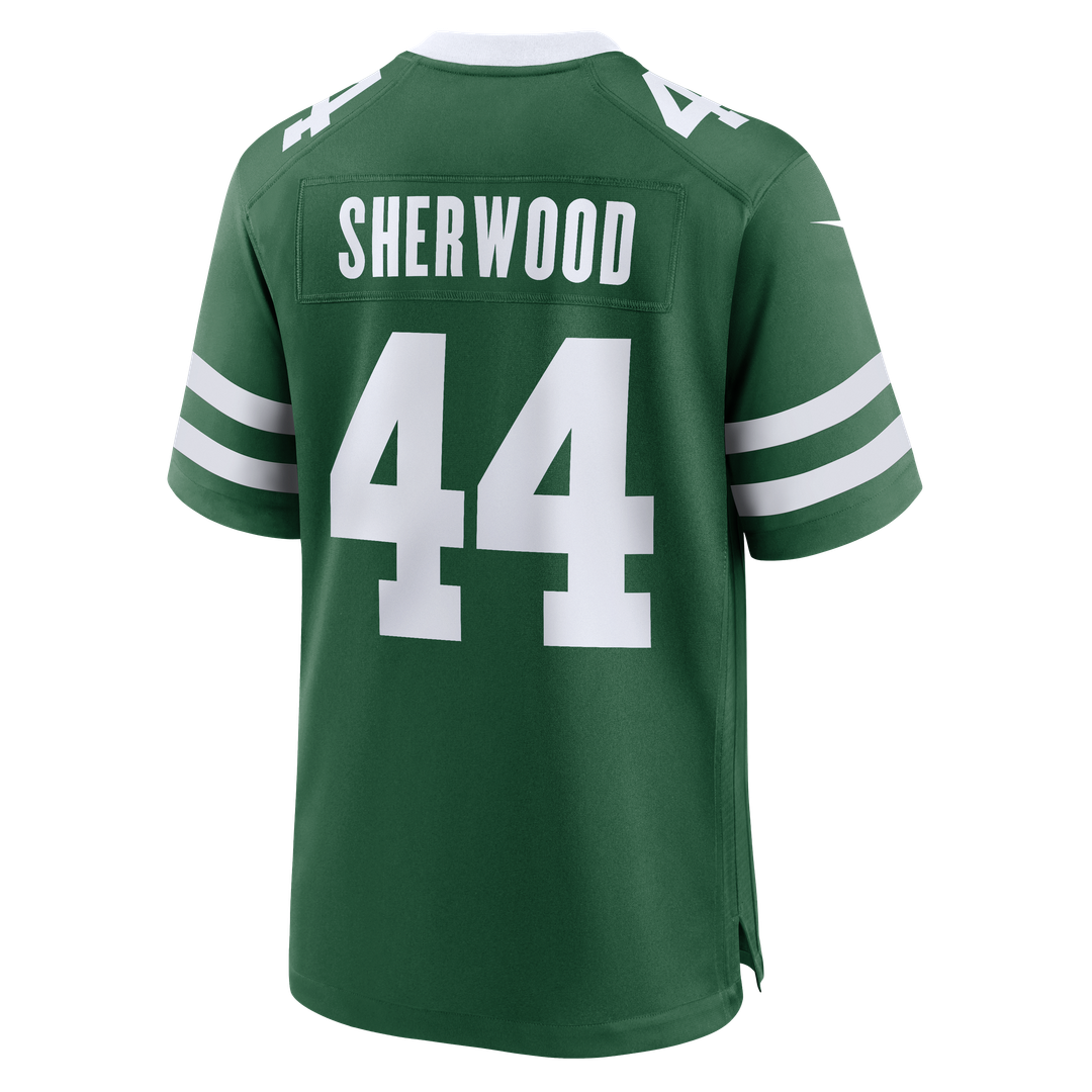 New York Jets Jamien Sherwood Legacy Green Team Game Jersey product image 3, provided for visual reference and product