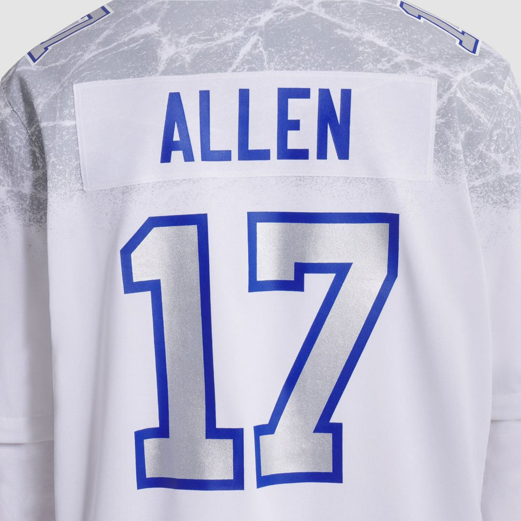 Buffalo Bills Josh Allen White Rivalries Collection Game Jersey product image 5, provided for visual reference and product