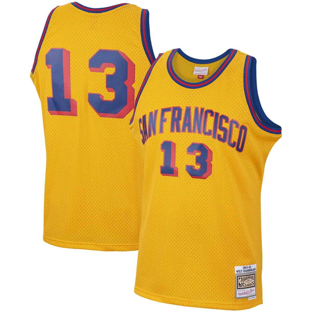 Men's Mitchell & Ness Wilt Chamberlain Gold San Francisco product image 2