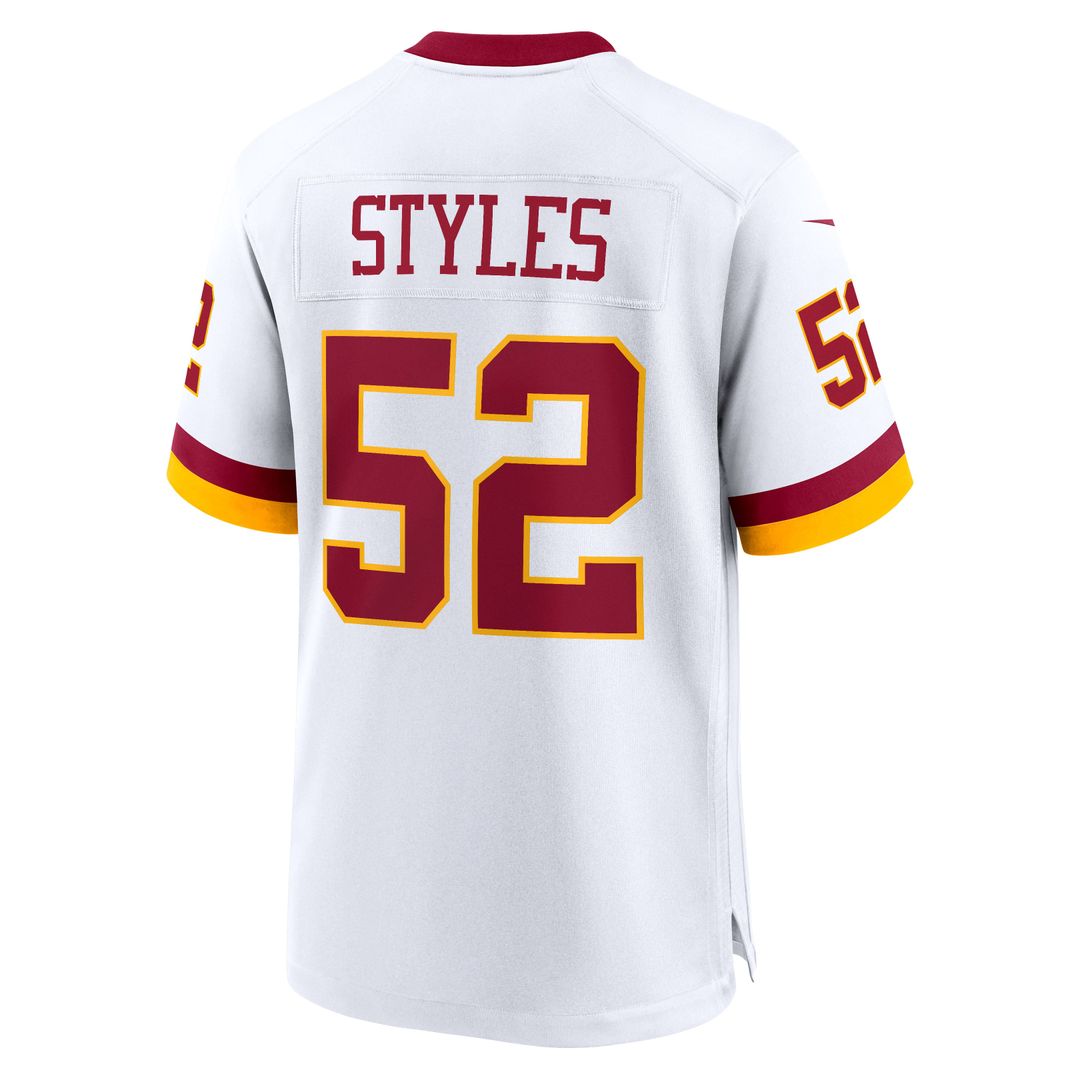 Washington Commanders Sonny Styles White Game Super Bowl Era Jersey product image 3, provided for visual reference and