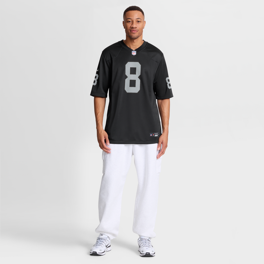 Las Vegas Raiders Kirk Cousins Black Team Game Jersey product image 4, provided for visual reference and product detail