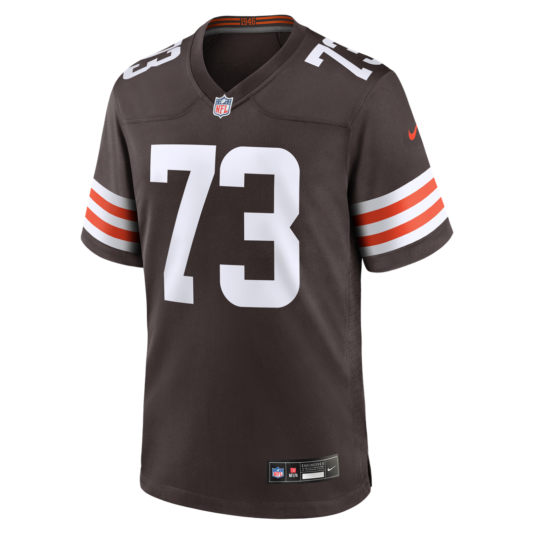 Cleveland Browns Joe Thomas White Retired Game Player Jersey product image 8, provided for visual reference and product