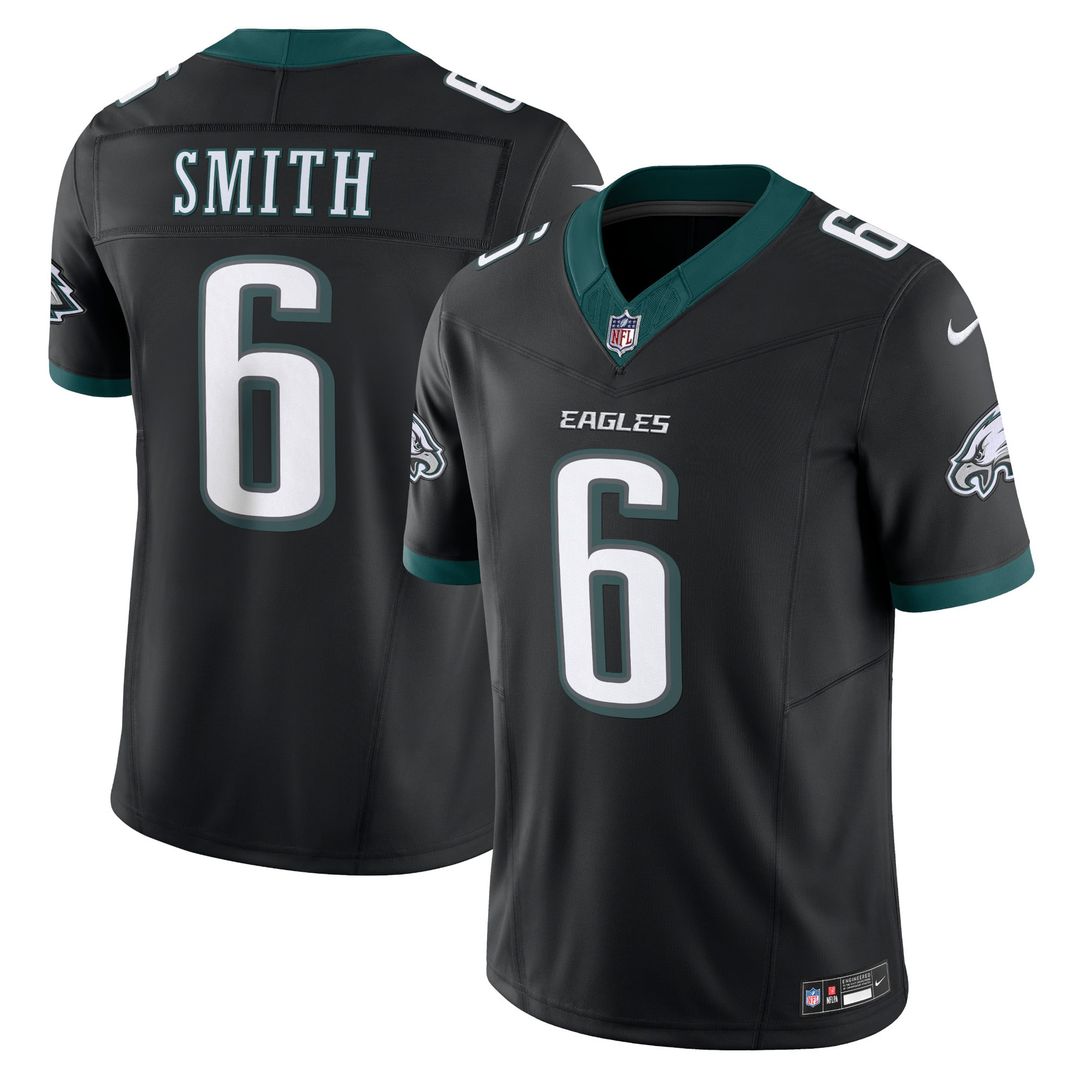 Philadelphia Eagles DeVonta Smith Black Alternate Vapor F.U.S.E. Limited Jersey product image 1, provided for visual