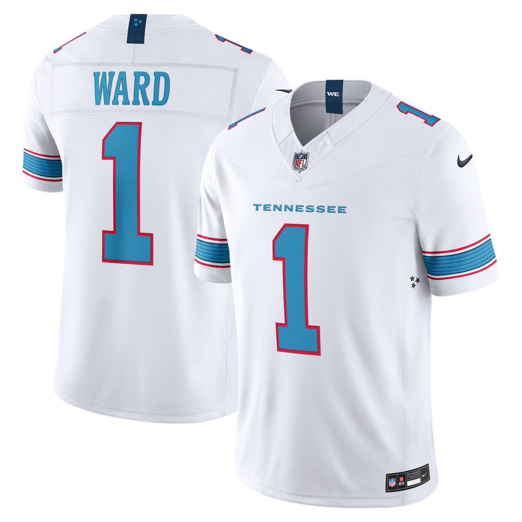 Tennessee Titans Cameron Ward Light Blue Team Vapor F.U.S.E. Stitched Limited Jersey product image 27, provided for visual