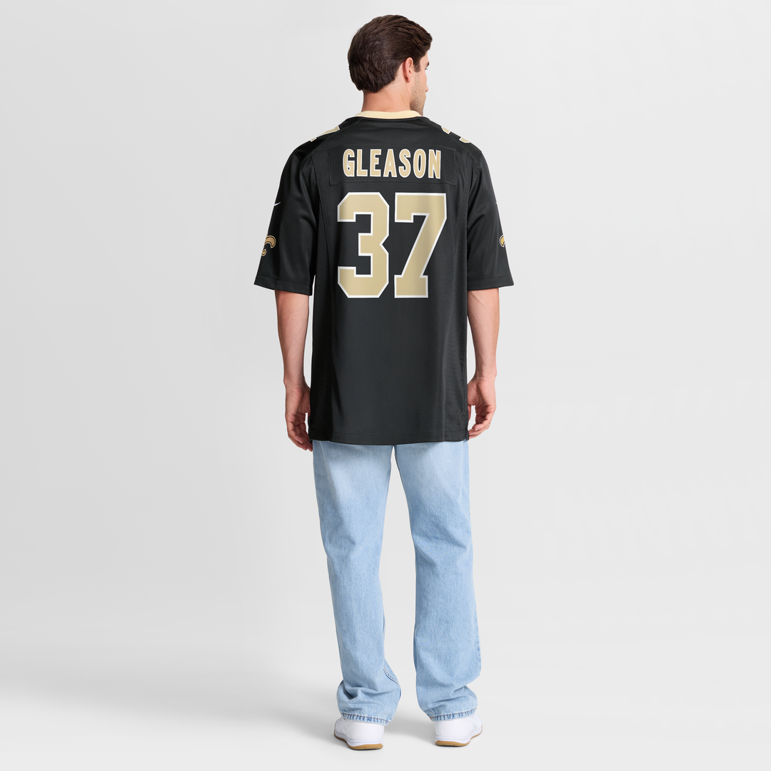 New Orleans Saints Steve Gleason Black Game Retired Player Jersey product image 8, provided for visual reference and product