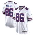 Buffalo Bills Dalton Kincaid White Game Jersey product image 1, provided for visual reference and product detail review