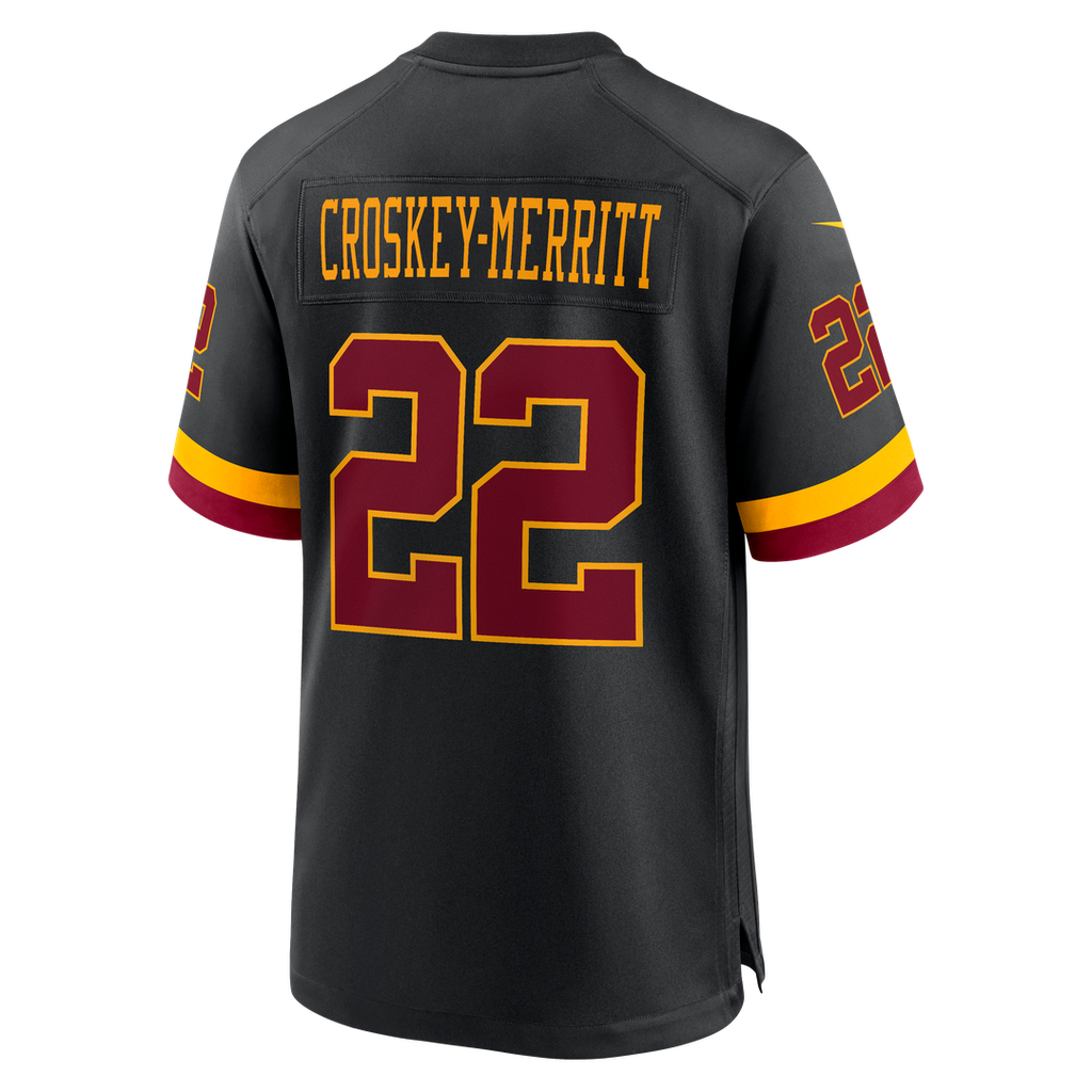 Washington Commanders Jacory Croskey-Merritt Burgundy Game Jersey product image 23, provided for visual reference and