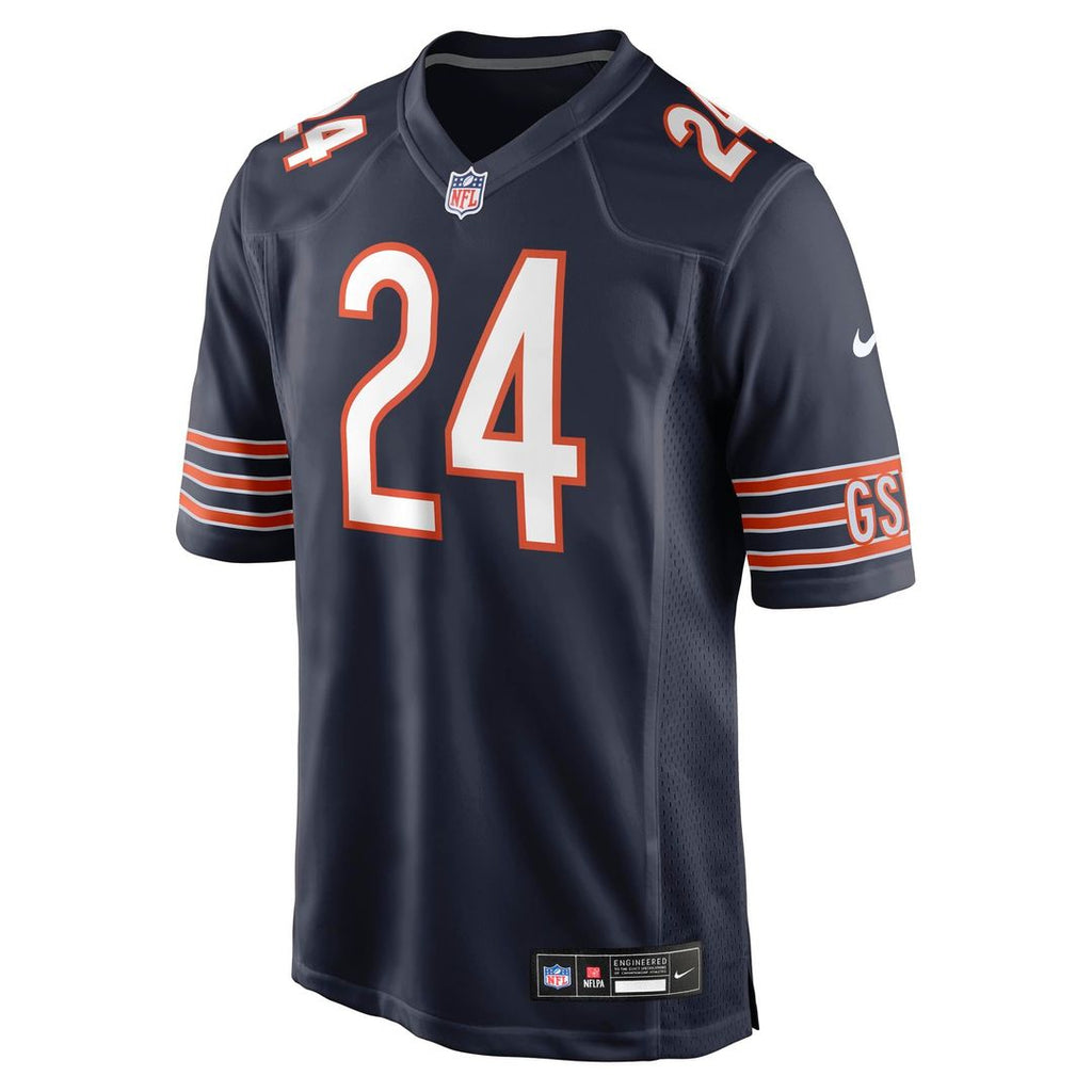 Chicago Bears Malik Muhammad Navy Team Game Jersey product image 4, provided for visual reference and product detail review