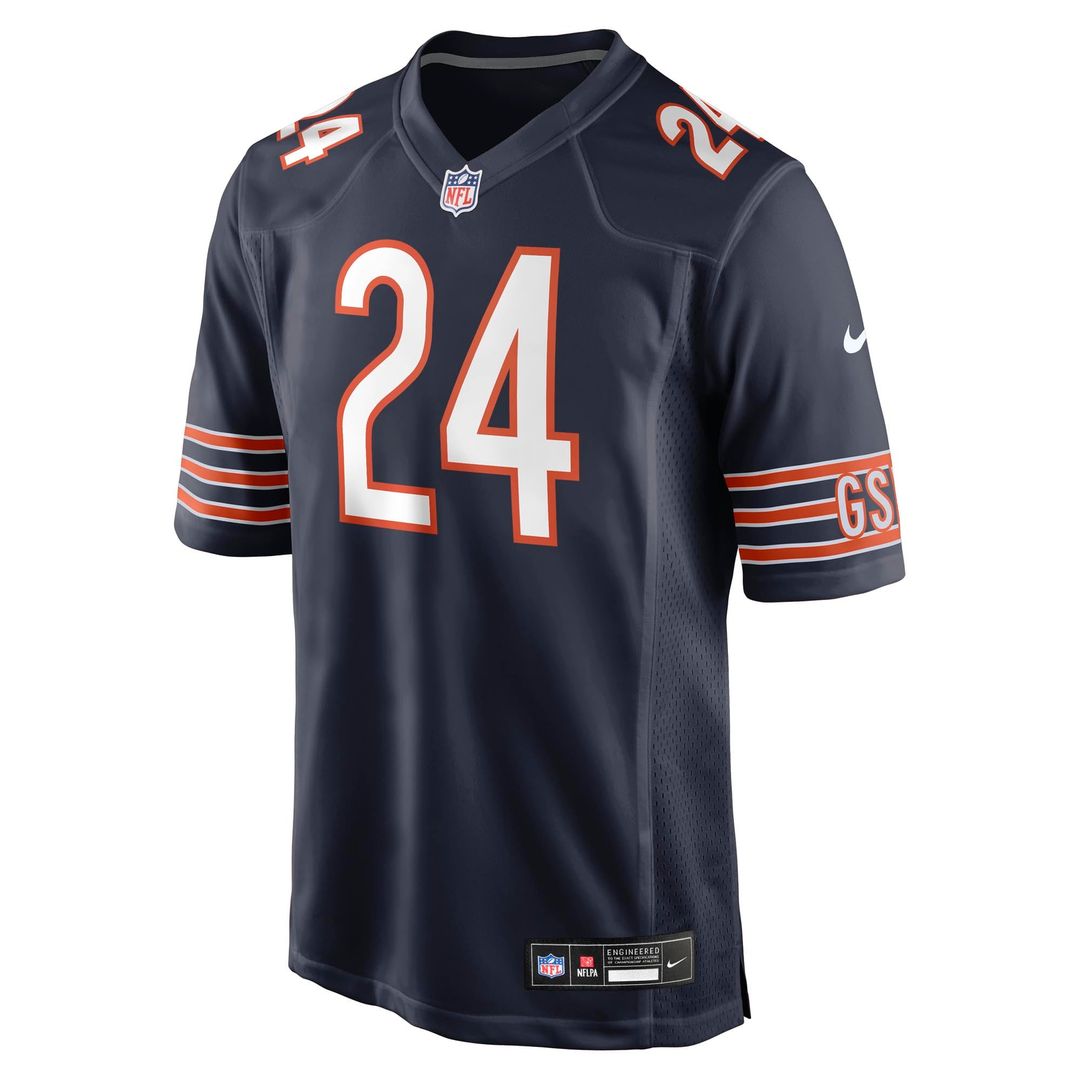 Chicago Bears Malik Muhammad Navy Team Game Jersey product image 4, provided for visual reference and product detail review