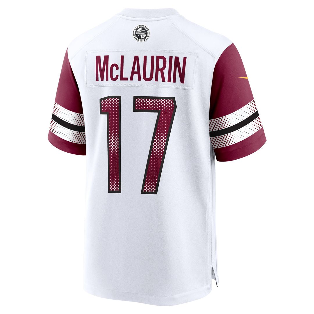 Washington Commanders Terry McLaurin White Game Jersey product image 6, provided for visual reference and product detail