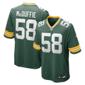 Green Bay Packers Isaiah McDuffie Green Game Jersey product image 1, provided for visual reference and product detail review