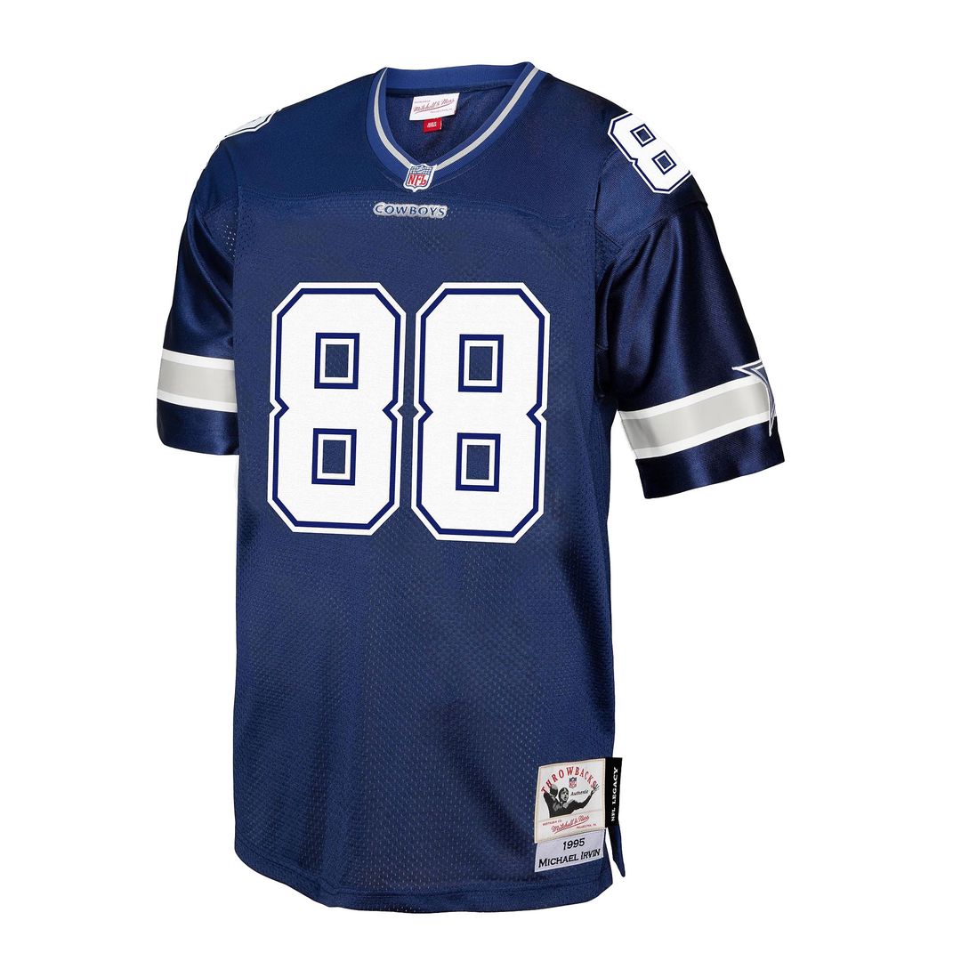 Dallas Cowboys Michael Irvin Navy Legacy Replica Jersey product image 2, provided for visual reference and product detail