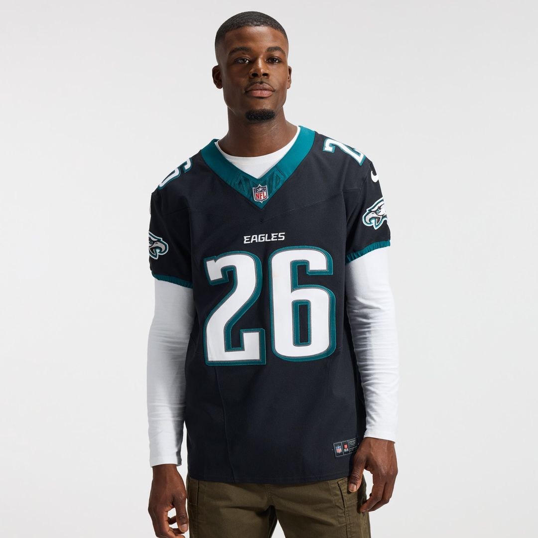 Philadelphia Eagles Saquon Barkley Black Alternate Vapor F.U.S.E. Elite Jersey product image 15, provided for visual