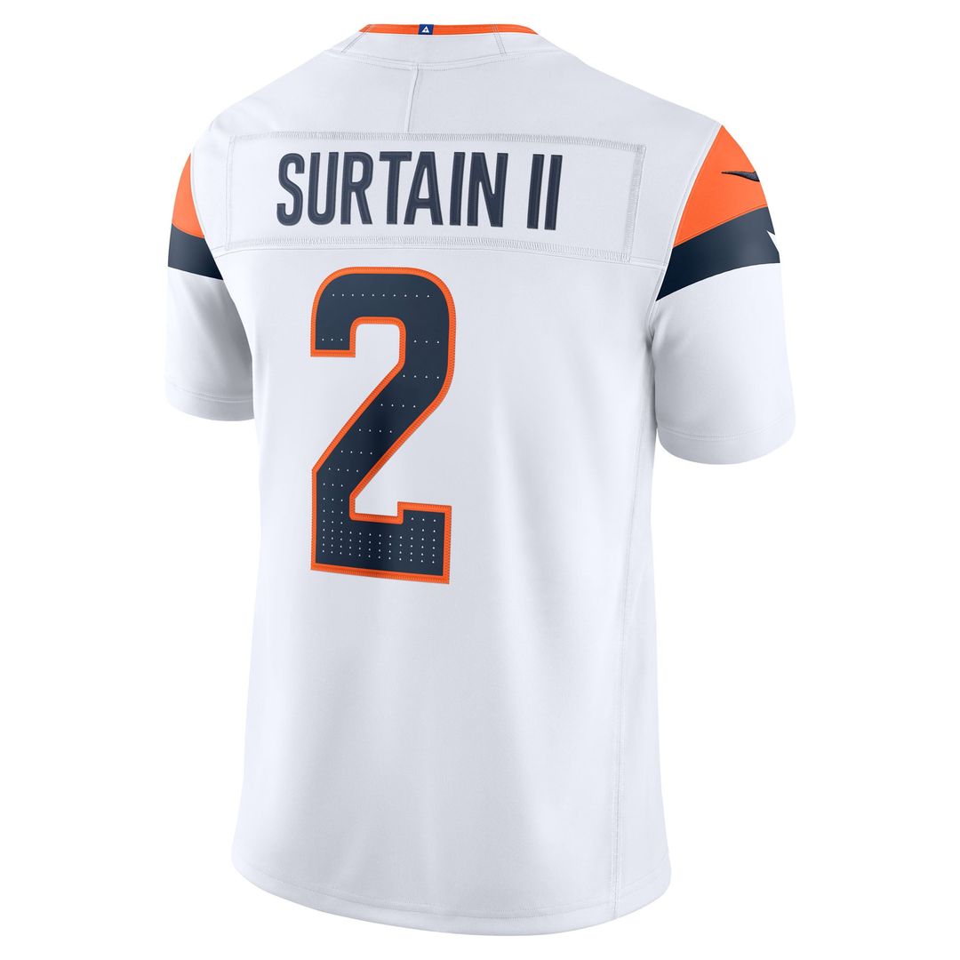 Denver Broncos Pat Surtain II Navy Alternate Vapor F.U.S.E. Stitched Limited Jersey product image 23, provided for visual