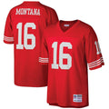 San Francisco 49ers Joe Montana Scarlet Big & Tall 1990 Retired Player Replica Jersey product image 1, provided for visual