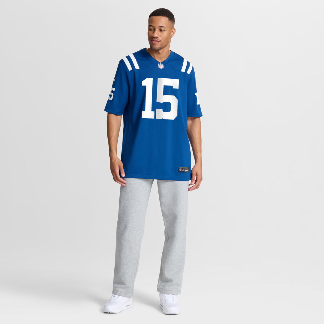Indianapolis Colts Riley Leonard Royal Team Game Jersey product image 7, provided for visual reference and product detail