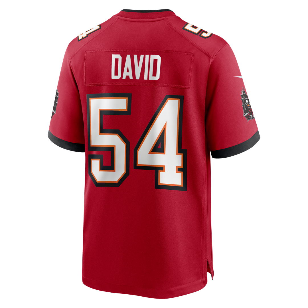 Tampa Bay Buccaneers Lavonte David Red Game Jersey product image 3, provided for visual reference and product detail review